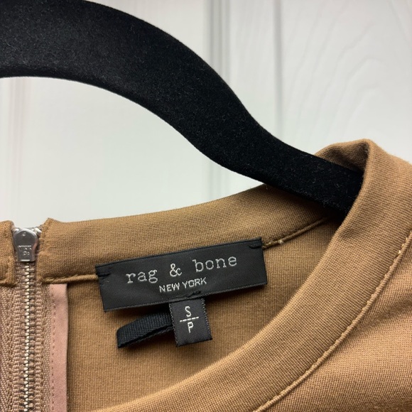 Rag & Bone Tan Short Sleeve Fitted Top – Size Small - Picture 3 of 8